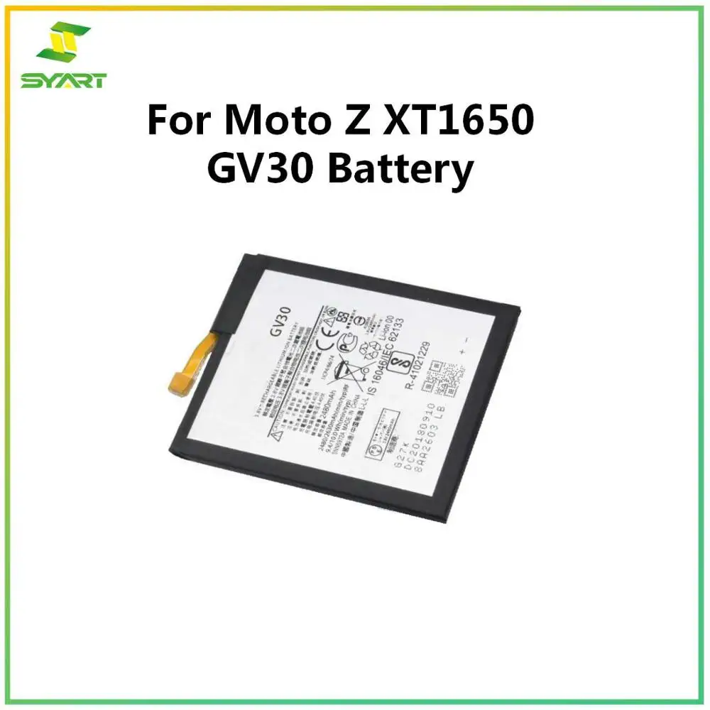 Замена литий ионный аккумулятор gv30 для Motorola Moto Z XT1650 05 01 03 GV30 батарея|Аккумуляторы