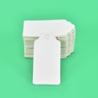 100 шт. прямоугольные бумажные этикетки 4x2 см, крафтовые ценники для одежды, подвесные DIY подарки, рождественские строительные знаки