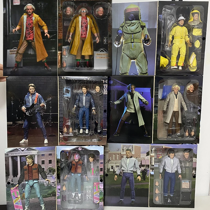 NECA Назад в будущее Марти Макфлай док коричневый экшн фигурка Biff tanen Toy|Игровые