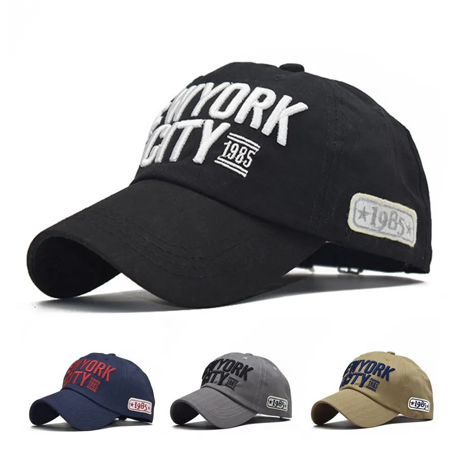 Кепка с вышивкой для мужчин и женщин хлопковая бейсболка надписью NEW YORK CITY