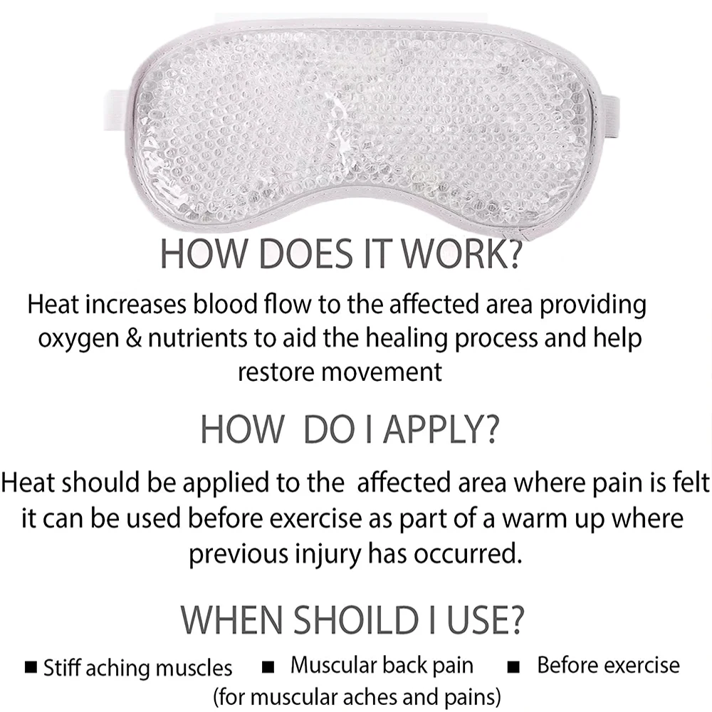 Большой размер Горячая Холодная упаковка маска для глаз многоразовая гелевая с