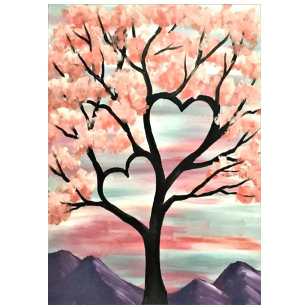 5D Сделай Сам Алмазная искусство цвета с рисунком дерева вышивка крестиком