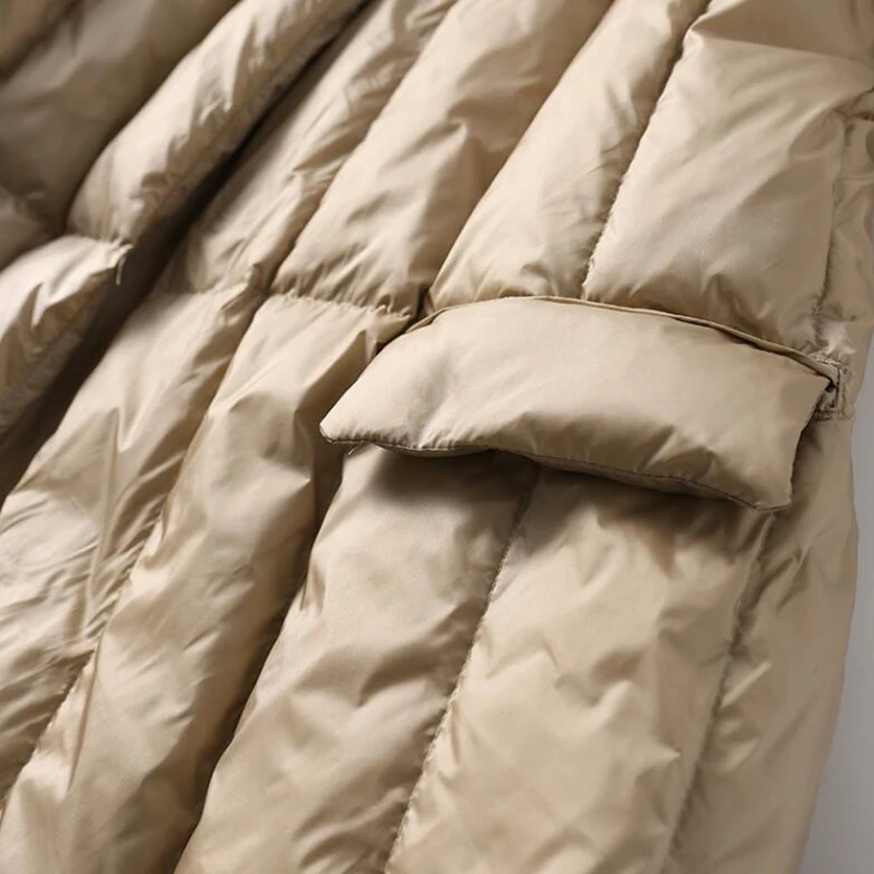 

SEDUTMO Winter Fashion Long Duck Down Coat Womens Oversize Warm Down Jackets Black Autumn Casual Parkas ED1272