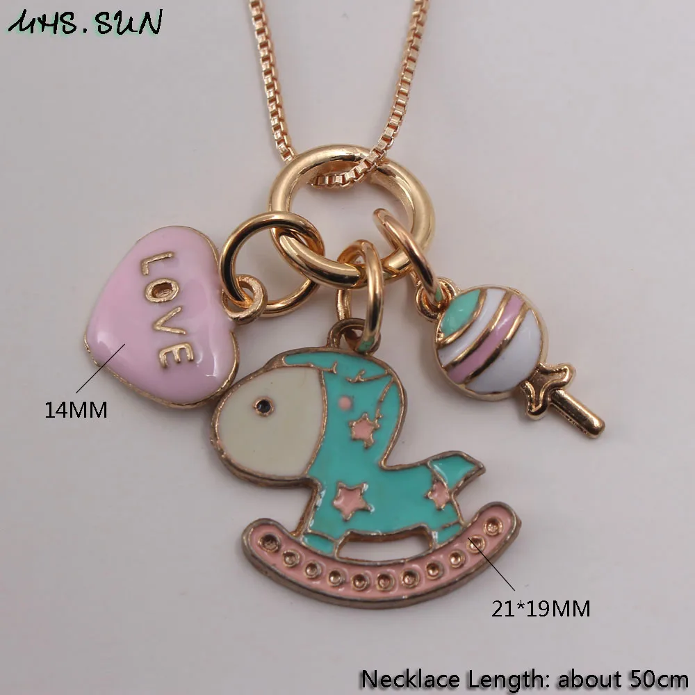 1 шт. модное мультяшное ожерелье MHS.SUN с кулоном Троян сделай сам ювелирные изделия
