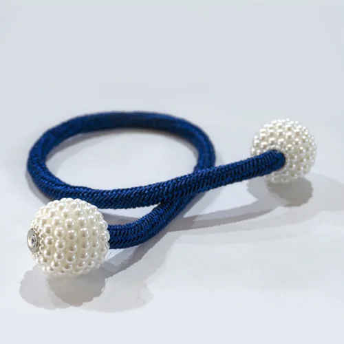 Blue LOZUJOJU 1 шт. Магнитный кристаллик для занавесок, универсальные украшения для дома, Жемчужная Нить, дизайнерская тесьма, магнит, прикрепить шнур, завязывать аксессуары - Цвет: Blue