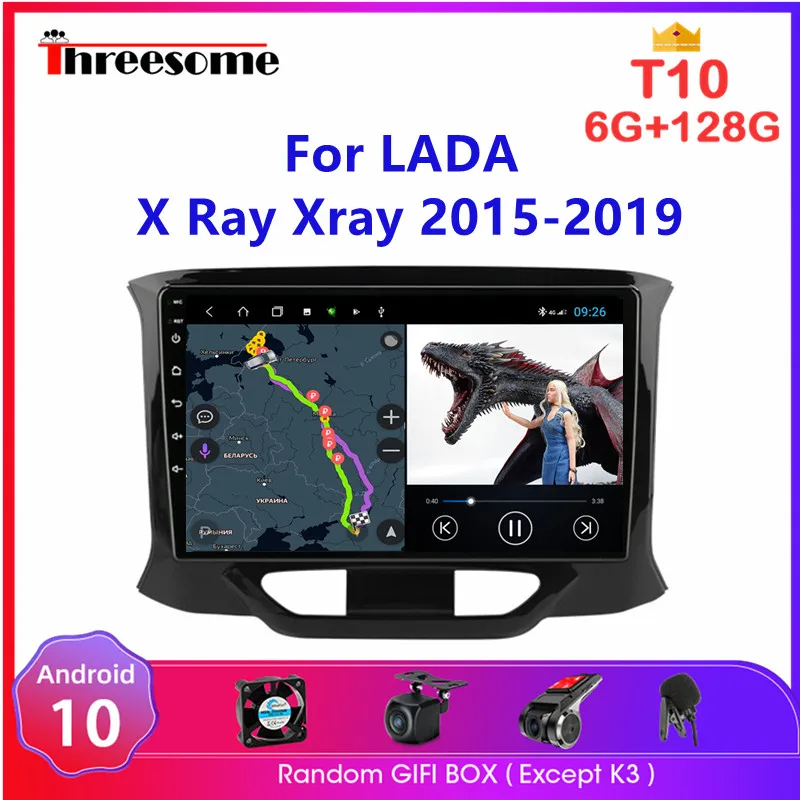 

Android 10 2 Din Car Radio Multimedia Video Player For LADA X Ray Xray 2015 2016-2019 4G WiFi Navigation GPS autoradio Head Unit