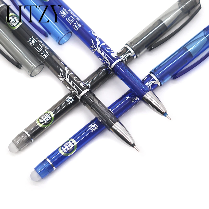 12 шт./лот набор стираемых гелевых ручек 0 5 мм Волшебная моющаяся ручка стираемая