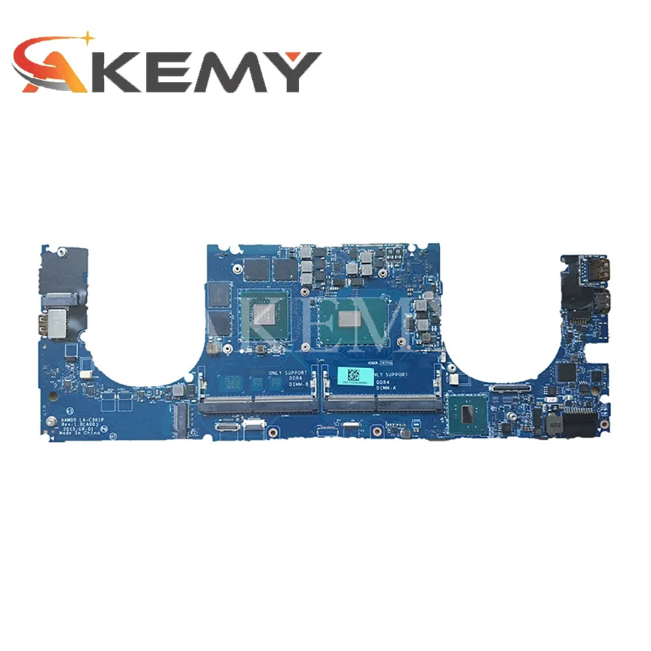 Verkauf Original Laptop Motherboard Für DELL XPS 9550 I5-6300HQ Mainboard CN-06N5NK 06N5NK AAM00 LA-C361P SR2FP N16P-GX-A2 DDR4