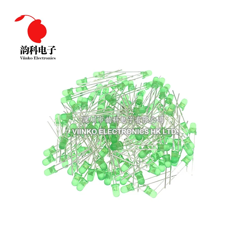 100 шт. 3 мм Светодиодные диоды F3 Ассорти комплектов белый зеленый красный синий