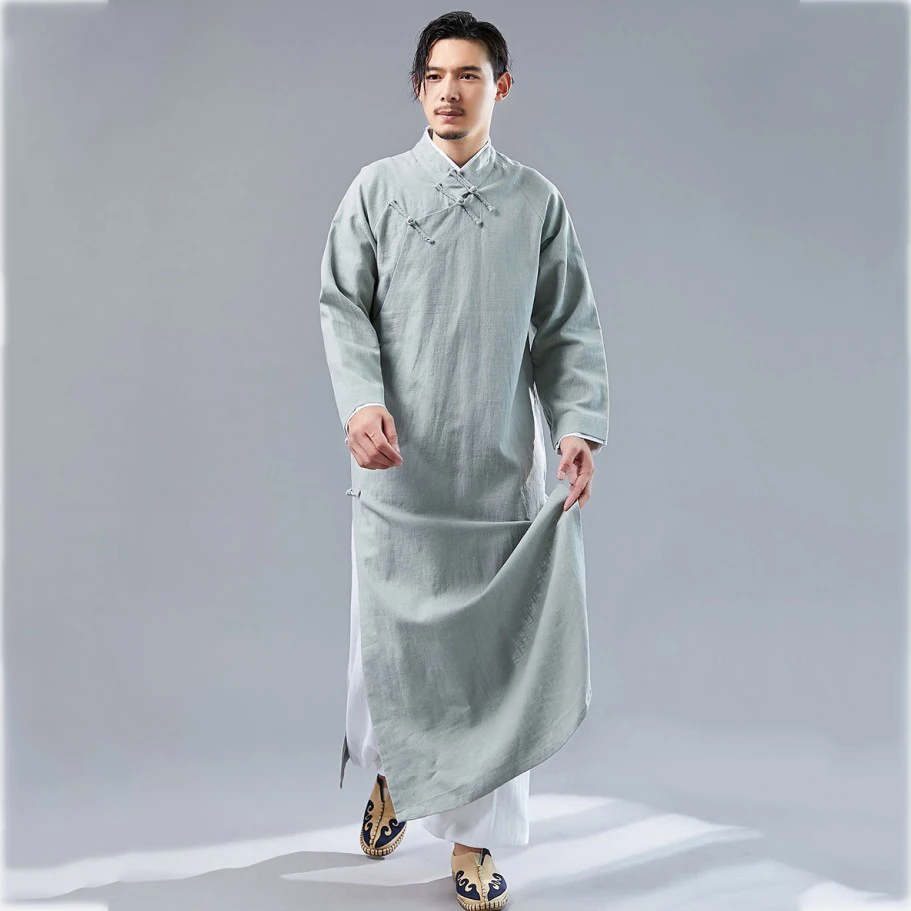 Традиционное длинное мужское платье Восточный Наряд Костюмы древний Китай для