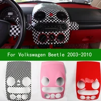 for vw volkswagen beetle 2003 2010 black carbon fiber interior car navigation control panel air conditioner outlet cover trim