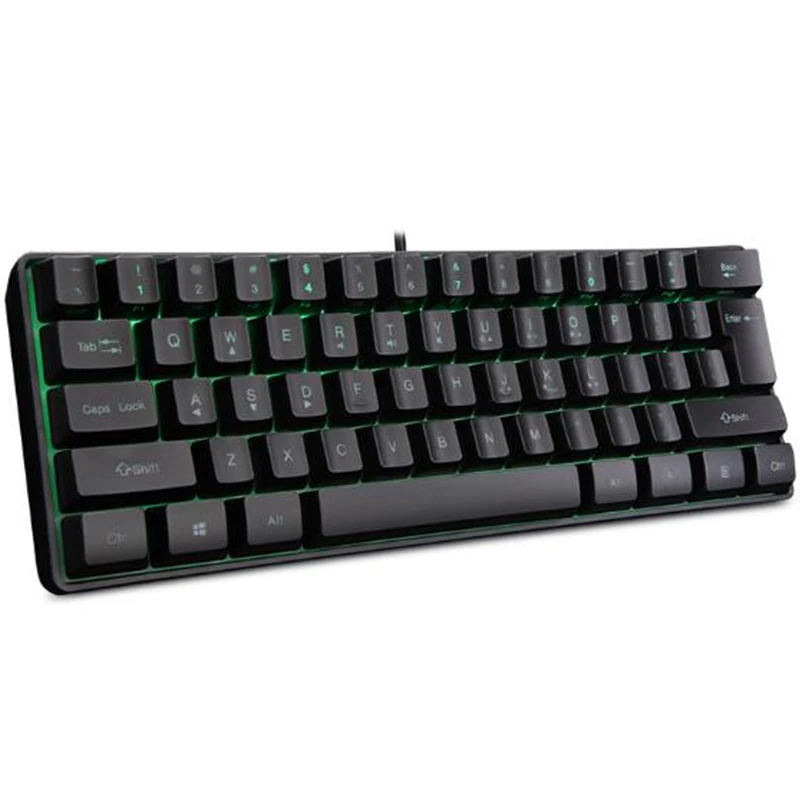 61 клавишная механическая клавиатура USB Проводная светодиодный с подсветкой Axis