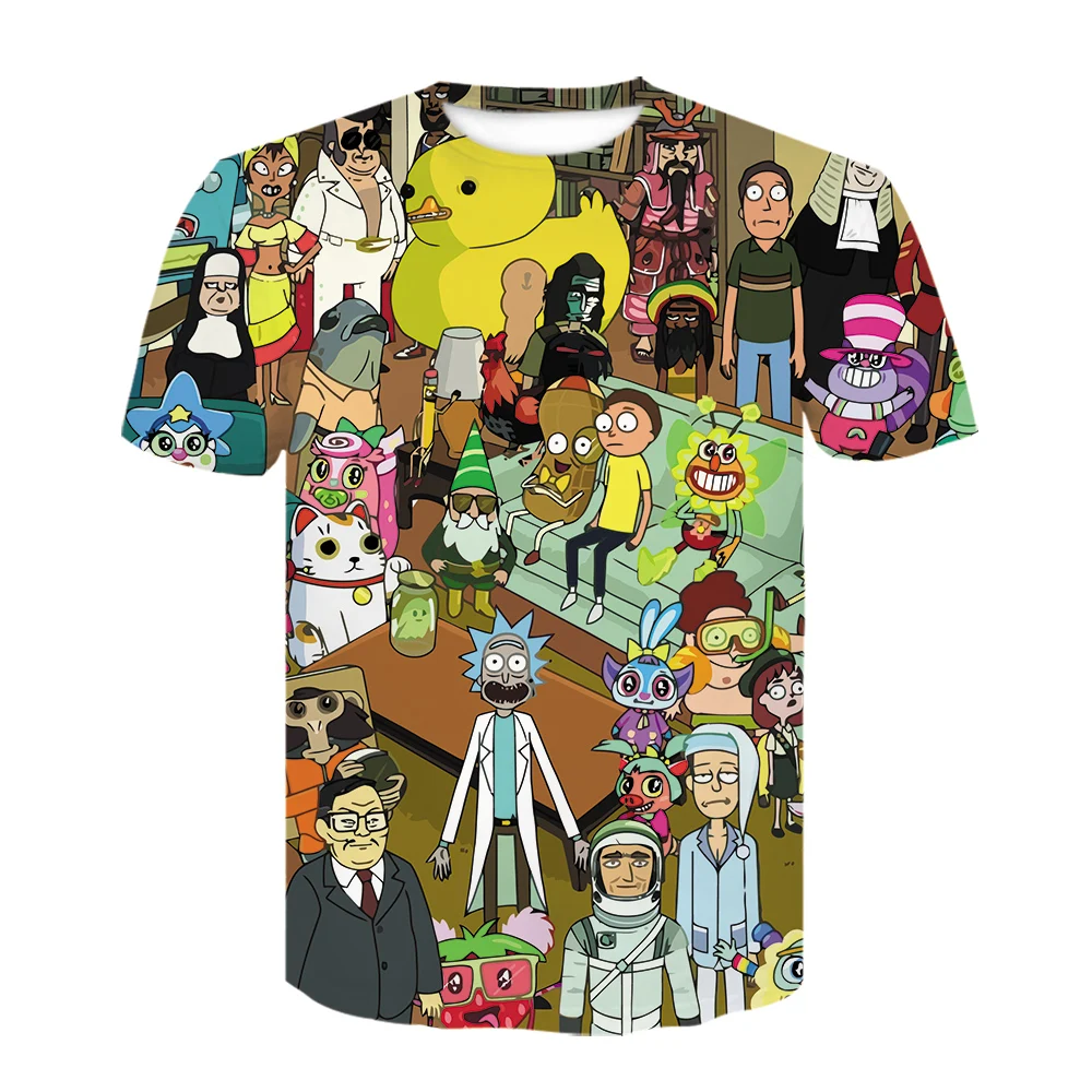 

Rick 3d Printing T-shirt New Women's t-shirts Harajuku Men's shirt Cartoon oversized t shirt Short Sleeve Funny Top Street wear