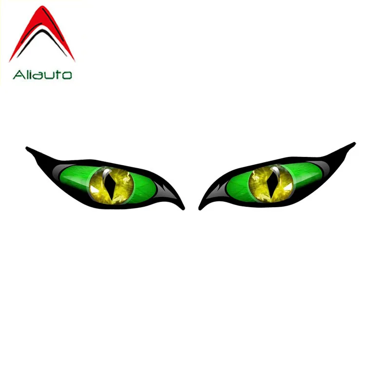 

Забавная Автомобильная наклейка Aliauto, креативные автомобильные аксессуары с зелеными глазами, Виниловая наклейка для Mercedes Honda Toyota Nissan Suzuki,15 ...