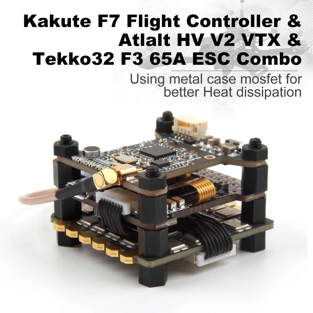 Holybro Kakute F7 Контроллер полета и Atlalt HV V2 40CH VTX& 65A BL_32 Tekko32 F3 Металл 4в1 комбинированная система электронного зажигания для радиоуправляемого дрона