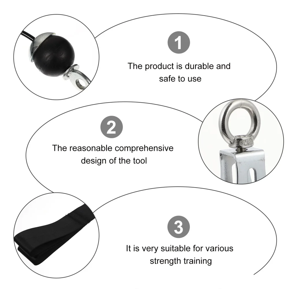

1 Set Triceps Down Rope Cable Machine Rope Attachment Cable Pulley System