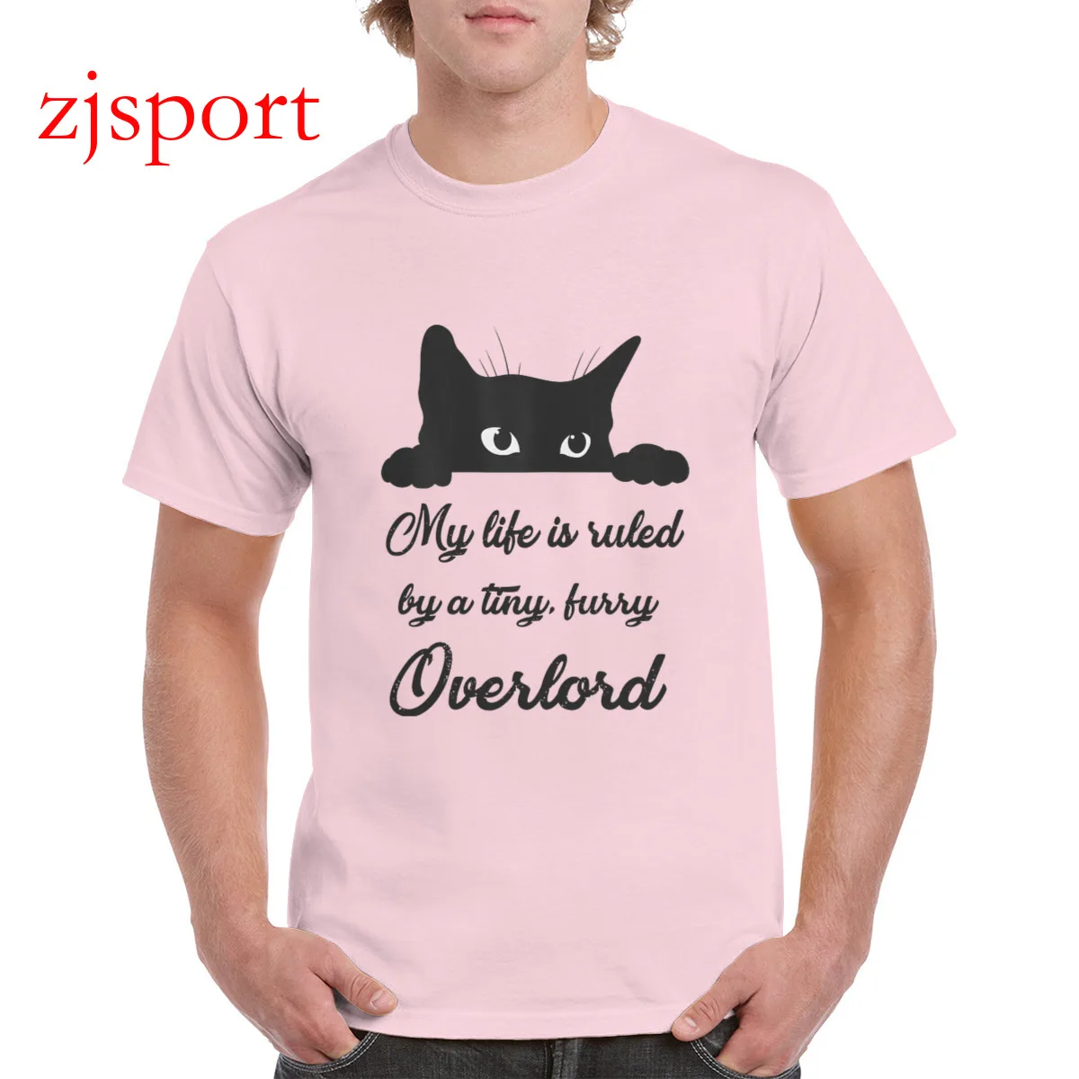 

Kawaii My Life Is Ruled By A Tiny Furry Overlord Cat t shirt Aesthetic letters T-shirt Brand 100% Cotton Graphic Oversized Top