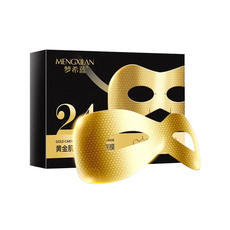 

Eye Mask Anti-Puffiness Dark Circle Moisturizing Anti-Aging Fades Fine Lines Golden Carnosine Honeycomb Eye Care 10Ml*5Pcs