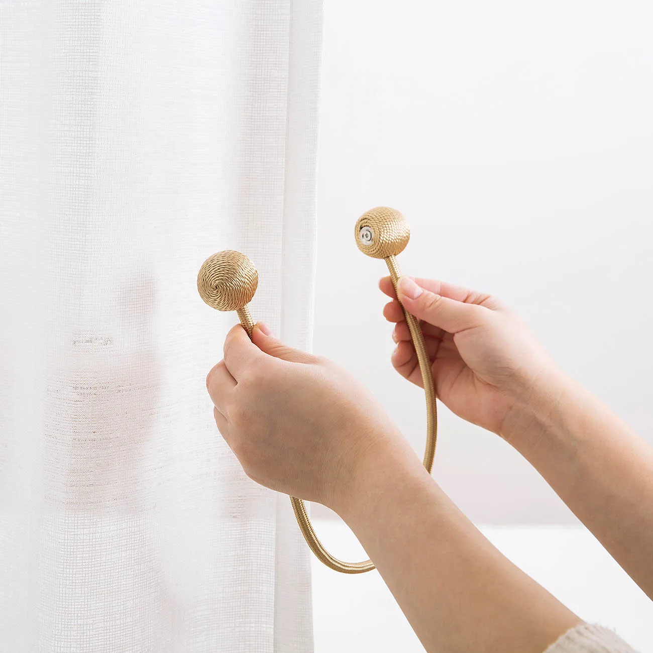 Современные Простые магнитные держатели для штор зажимы зажимные кольца