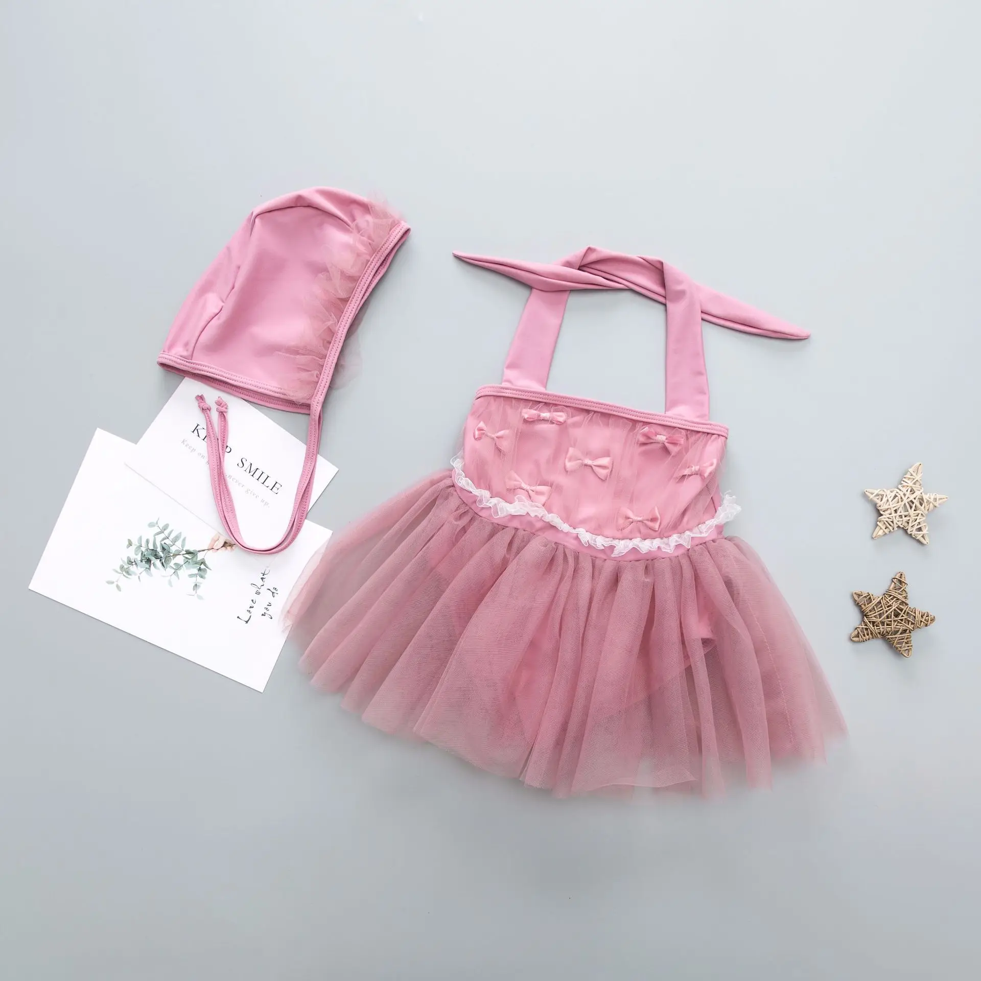 Купальный костюм детский цельный купальник для детей бикини девочек кружевной