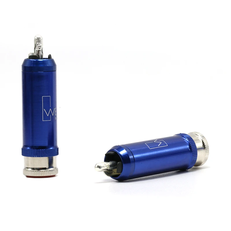 4 шт. 5N Чистая медь посеребренный RCA разъем WBT RCA вилки с DIY RCA кабель