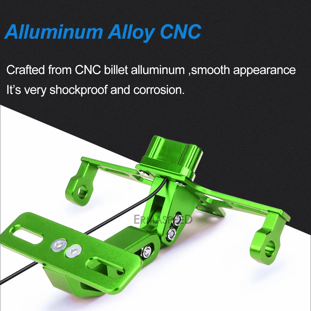 Мотоцикл номерной знак держатель рамок и мотоцикл светодиодный указатель