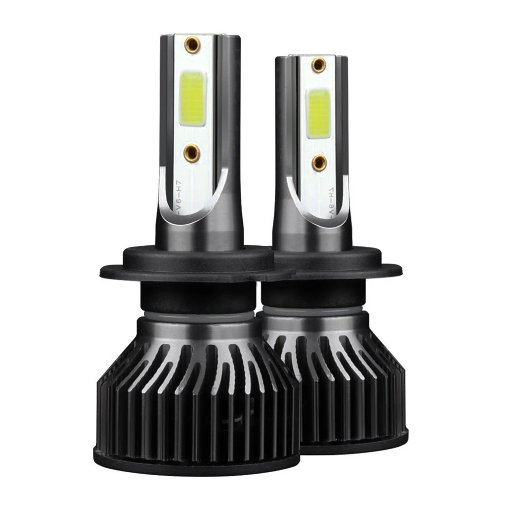 H1 H3 H4 H7 Led 9004 9007 лампы H8 H9 H11 для фар 6000 лм Белый 881 K H27 880 H16 9012 HB3 9005 HB4 9006 Автомобильные