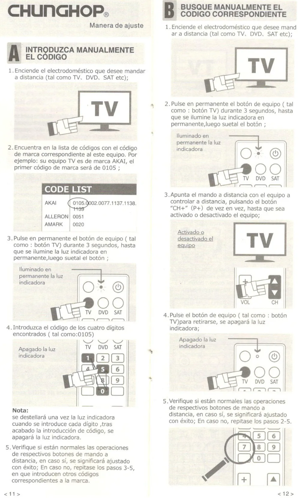 Универсальный пульт дистанционного управления для chunghop UR616 tv DVD SAT DVR CBL AUX Операционная 6 устройств контроллер