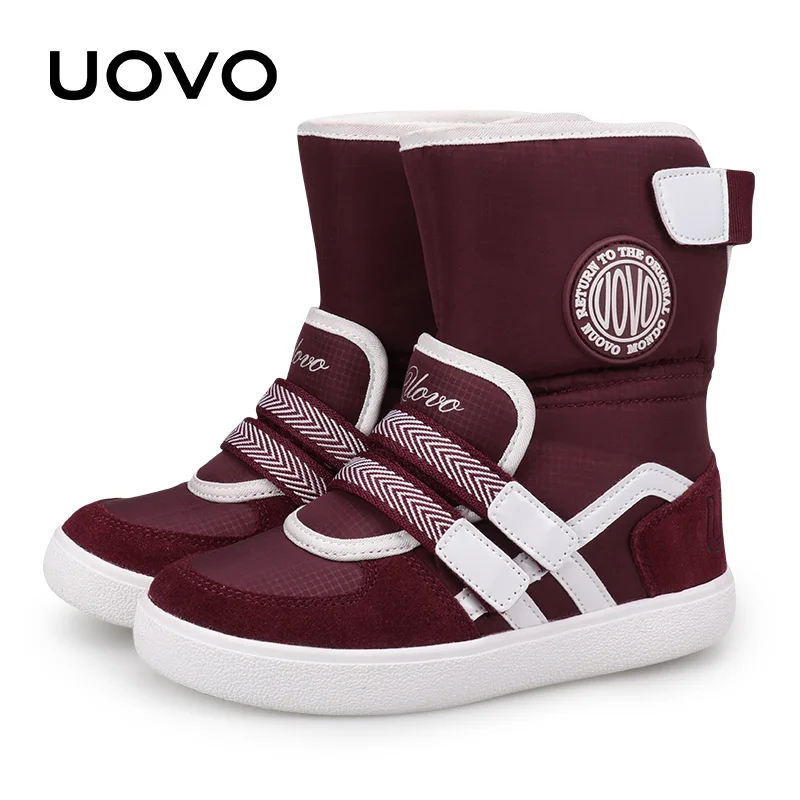 UOVO 2020 New Favorite Kids Boots Fashion Snow Children Sport Shoes Beatiful Girls Short With Eur Size #26-39 |