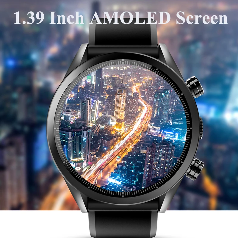 Деловые мужские Смарт часы-телефон с gps 1 39 дюймов AMOLED экран сердечный ритм SmartWatch