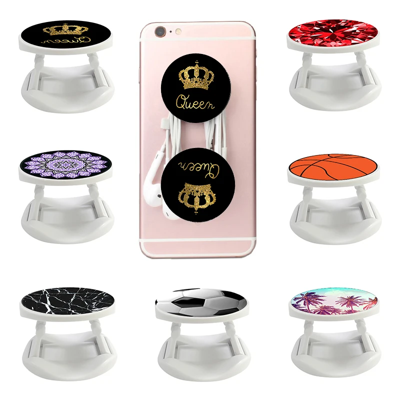 

Marble Phone Holder Mobilephone Stand Socket Expanding Fold Phone Grip Finger Ring For iphone XS 11 pro max For Huawei xiaomi