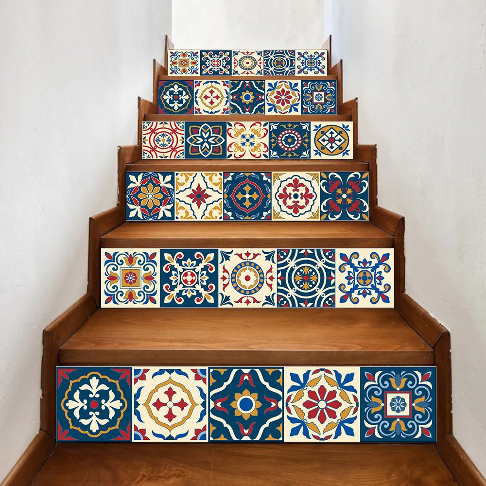 ПВХ Наклейки на ступени лестницы декор сделай сам самоклеящиеся наклейки стену
