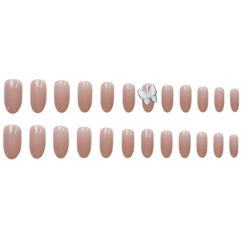 24 шт. свадебные ногти с клеем|Накладные ногти| |