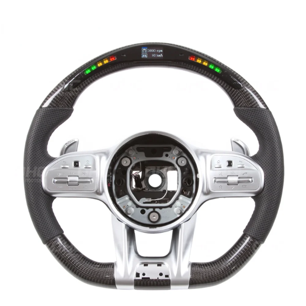 

Top of the line LED Carbon Fiber Steering Wheel AMG for Mercedes-Benz W204 W205 W211 AMG GLE CLA