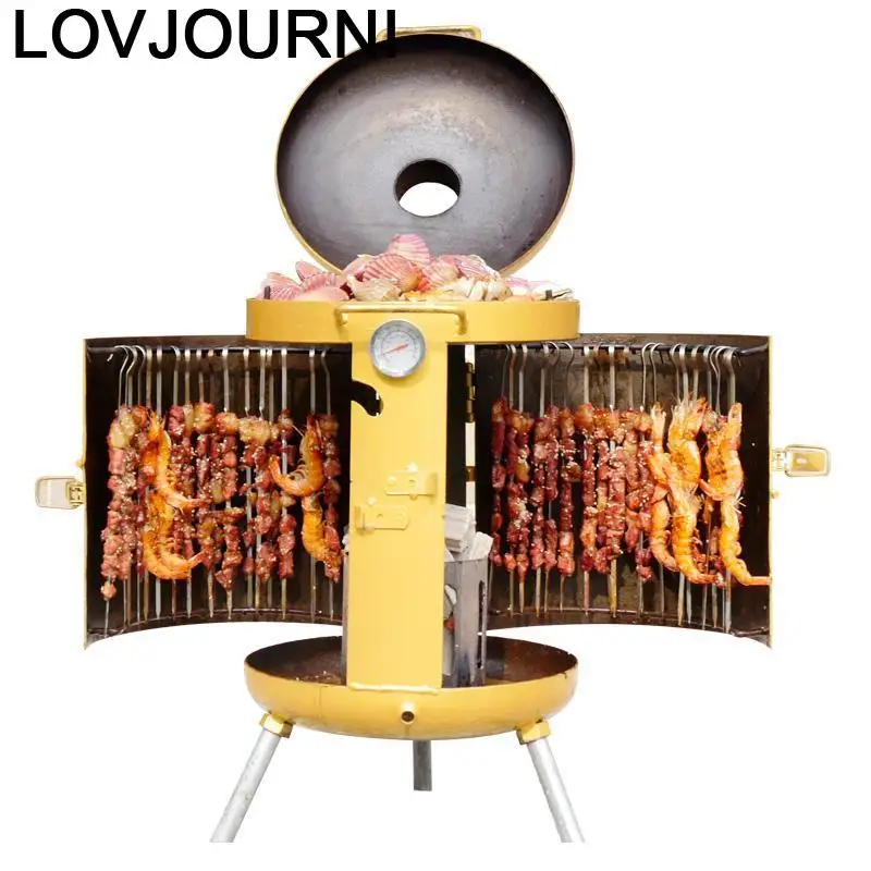 Портативная машина для приготовления барбекю и кебаба кухонный угольный гриль
