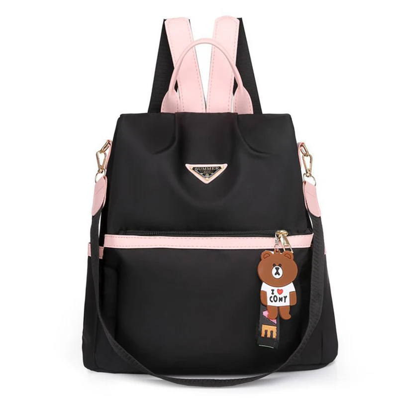 

New Women Backpack 2021 Fashion Korean Version Of Oxford Mochila Simple Diamond Travel Backpack Anti-Theft Schoolbag Bookbag