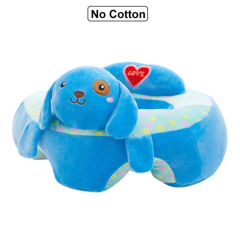 No cotton 04 Детский чехол для дивана с героями мультфильмов, детский стульчик для кормления, диван, кожа, Детский плюшевый стульчик, поддержка детей, учатся сидеть, тренировка, плюшевая игрушка - Цвет: No cotton 04