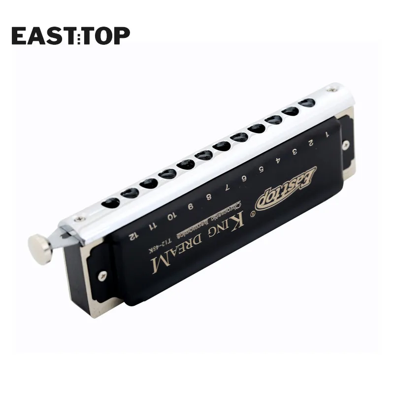 EASTTOP T1248K 12-отверстие 48 оттенков Хроматическая черная гармоника Клавиша C для