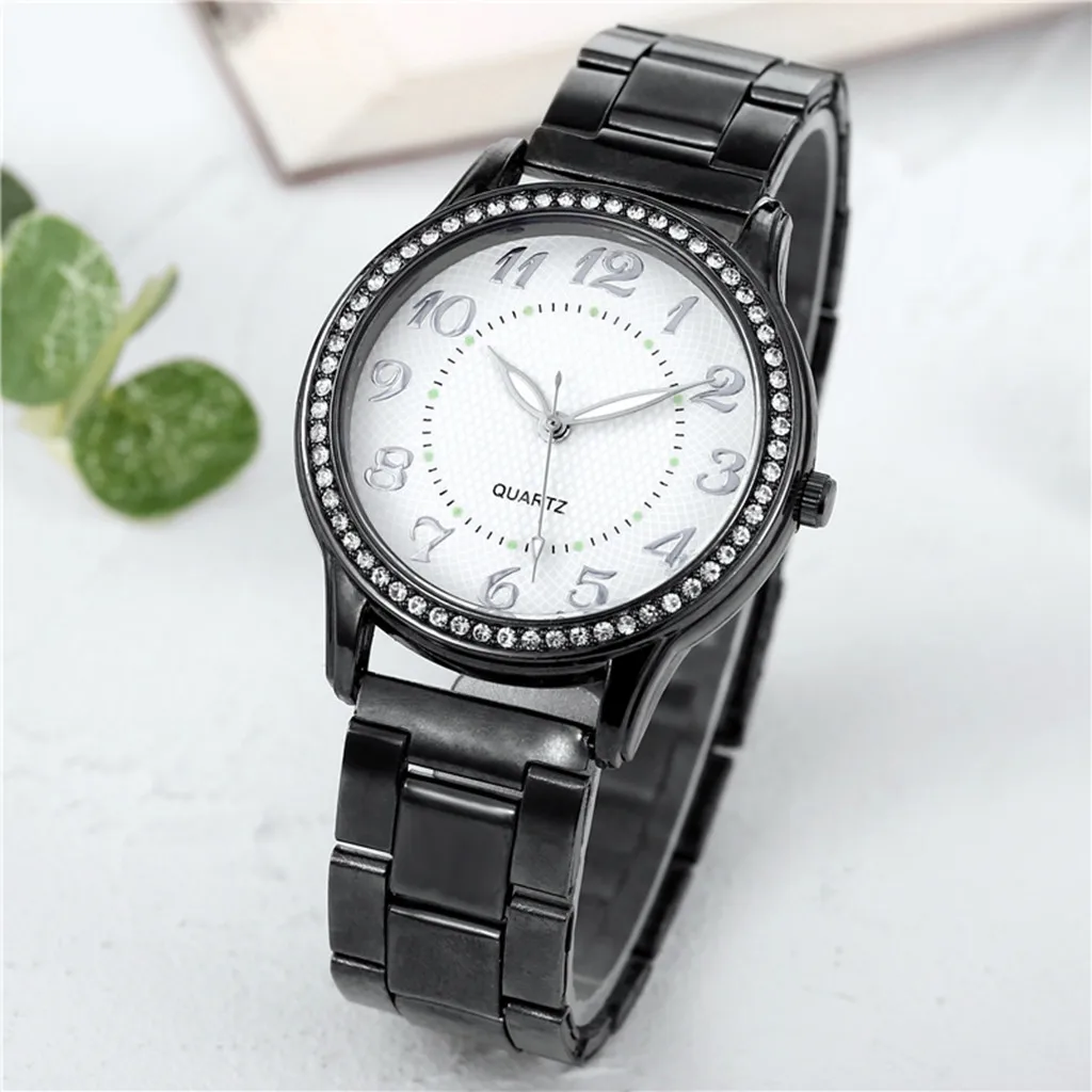 

Luxury Watch Women Quartz Watches Gold Stainless Steel Rhinestone Fashion Women's Casual Dial Watches Ladies Bracele Clock #1020