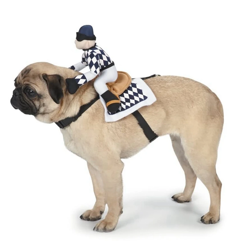Dog Costumes Funny Riding Kitten Puppy Xmas Party Cosplay Dressing Accessories Christmas Elegant Temperament Charming And Gener | Дом и сад