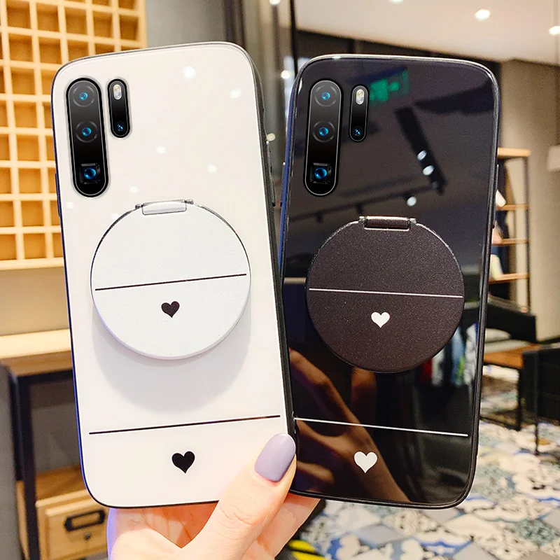 Роскошный зеркальный чехол для Huawei p30pro кронштейн P30 защита от падения nova4/nova5pro