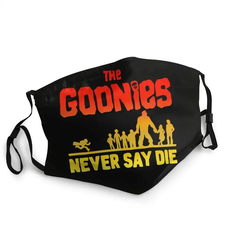 

The Goonies Never Say Die Mouth Face Mask Unisex Adult Anti Haze Dust Classic Movie Mask Protection Breathable Respirator Muffle