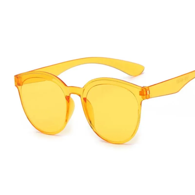 Модные женские круглые синие солнцезащитные очки ретро брендовые дизайнерские