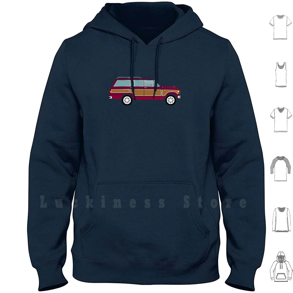 Weekend Wagon Hoodie Long Sleeve Wagon Wagoneer Woody Waggy Grand Wagoneer Grand Waggy Truck Car Fsj Jgw Willy Woody