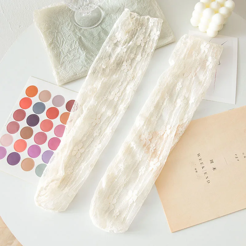 Женские прозрачные сетчатые носки с оборками 1 пара летние сексуальные кружевные