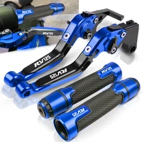 cnc adjustable folding motorcycle hand grip brake clutch levers set for suzuki rv125 rv 125 2003 2016 2005 2008 2012 2014 2015
