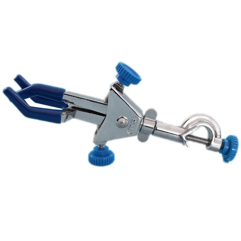 Двухсторонний Регулируемый трехкулачковый вращающийся колба зажим
