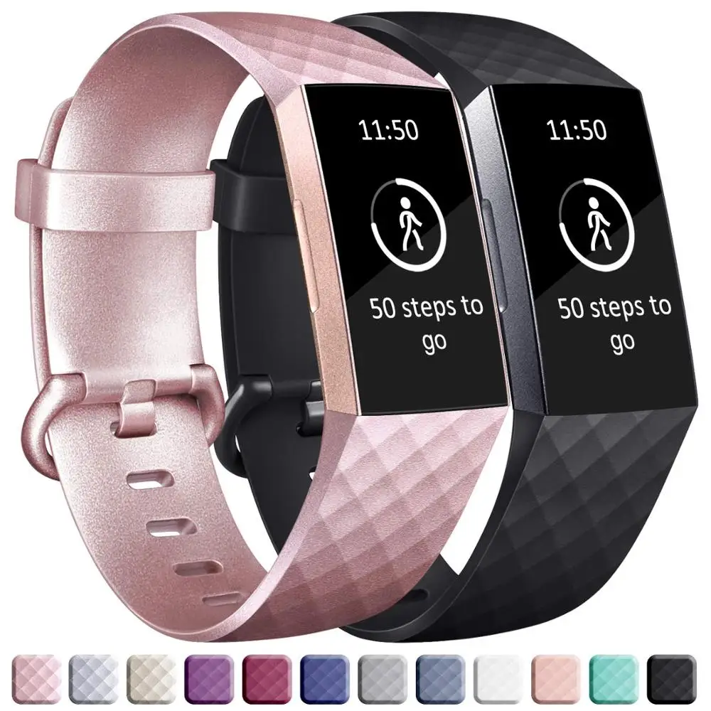 Силиконовый ремешок для Fitbit Charge 4 сменный часов Charge4 SmartWatch спортивный мягкий