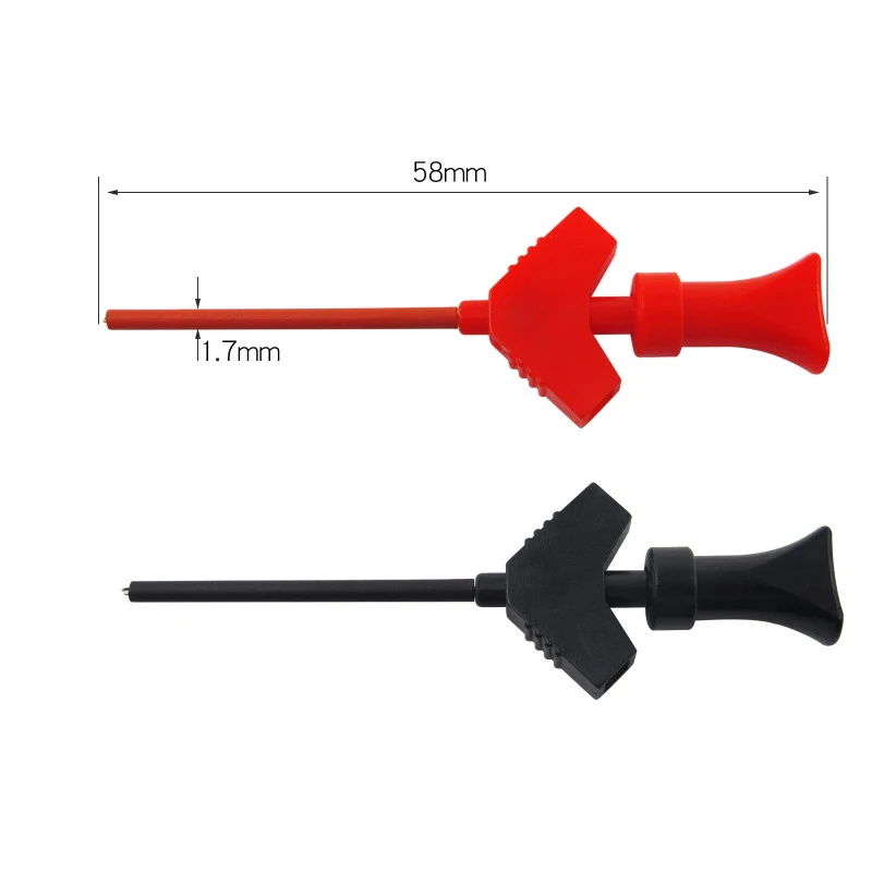 

Red/Black 3 Mini Analyzer Grabber Test Probe SMD IC Test Hook Clip Jumper Probe Logic Analyzer Testing Accessories