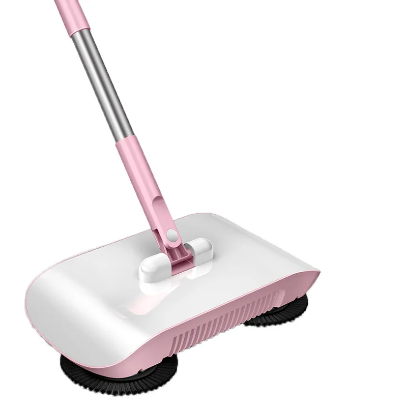 

Hand-propelled sweeper combined with household broom and dustpan magic sweeping